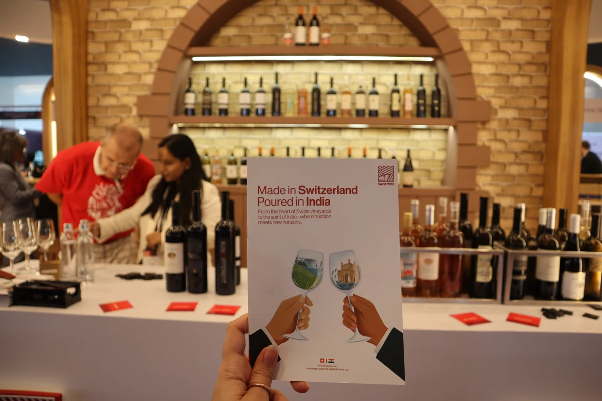 Swiss Wine India pavilion at ProWine Mumbai 2025